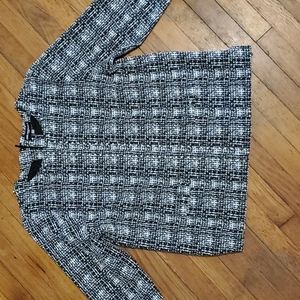 Karl Lagerfeld size large black and white blouse